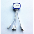 LED 5 in 1 Multi USB Charger Cable/Cord